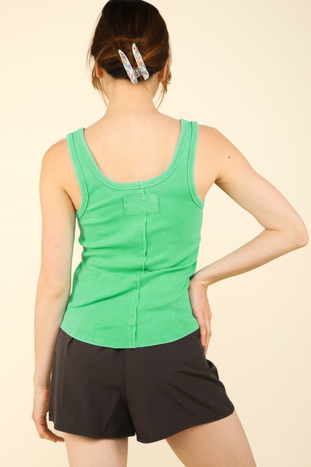 VERY J Washed Ribbed Tank with Placket Detail Tops/Jackets/Sweaters Clothing Tops Ship from USA TikTok Trendsi USPS VERY J Walmart Trendsi https://www.cyberehub.com