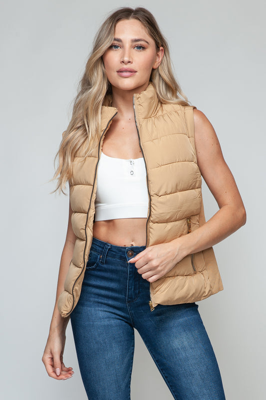 Snobbish Zip Up Turtleneck Vest with Pockets Iced Coffee Shirt Apparel Clothing Tops price-change-job-active Ship from USA Shirts Snobbish USA Women Trendsi https://www.cyberehub.com