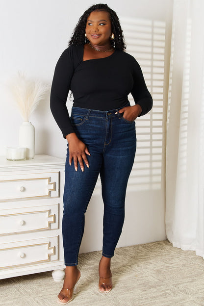 Basic Bae Asymmetrical Neck Long Sleeve Top Apparel/Tops Basic Bae Ship from USA TikTok Tops Trendsi USPS Walmart Walmart Apparel Trendsi https://www.cyberehub.com
