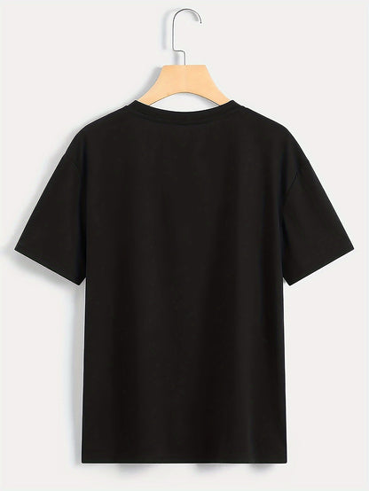 Men's Trendy Letter Printed T-shirt - Short Sleeved Round Neck Casual Top - Lightweight And Comfortable, Suitable For Spring And Summer Wear Apparel/Shirt/Graphic Shirt SNULLO https://www.cyberehub.com