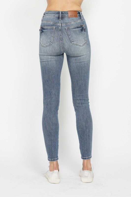 Judy Blue Full Size Tummy Control Contrast Wash Skinny Jeans Bottoms Bottoms Clothing Judy Blue Ship from USA Women Trendsi https://www.cyberehub.com