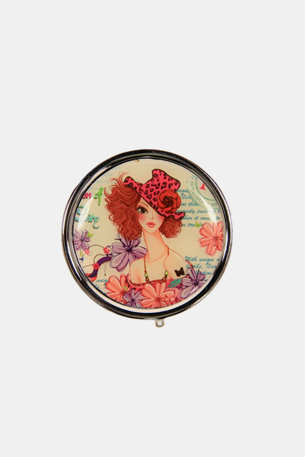 Nicole Lee USA Print Metallic Circular Large Pill Case Sunny White One Size Nicole Lee USA Ship from USA TikTok USA Trendsi https://www.cyberehub.com