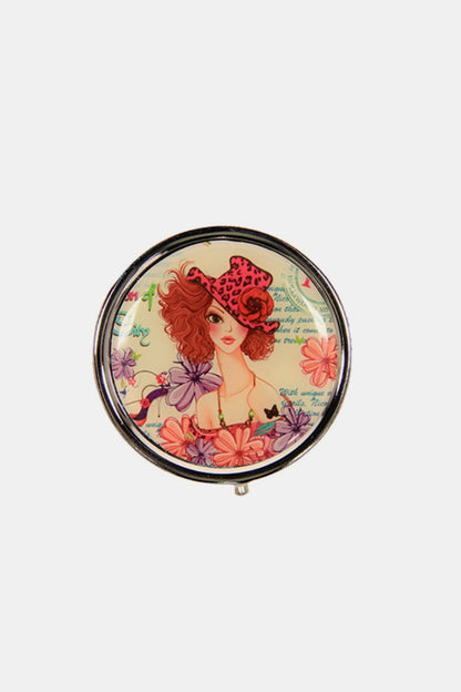 Nicole Lee USA Print Metallic Circular Large Pill Case Sunny White One Size Nicole Lee USA Ship from USA TikTok USA Trendsi https://www.cyberehub.com