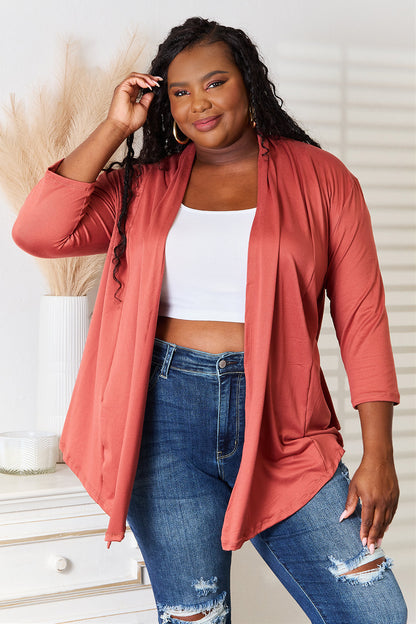 Culture Code Full Size Open Front Cardigan Apparel/Tops Culture Code Ship from USA TikTok Tops Trendsi USPS Walmart Walmart Apparel Trendsi https://www.cyberehub.com