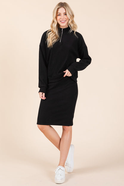 BOMBOM Quarter Zip Long Sleeve Sweatshirt with Pockets Apparel/Tops BOMBOM Ship from USA TikTok Tops Trendsi USPS Walmart Walmart Apparel Trendsi https://www.cyberehub.com
