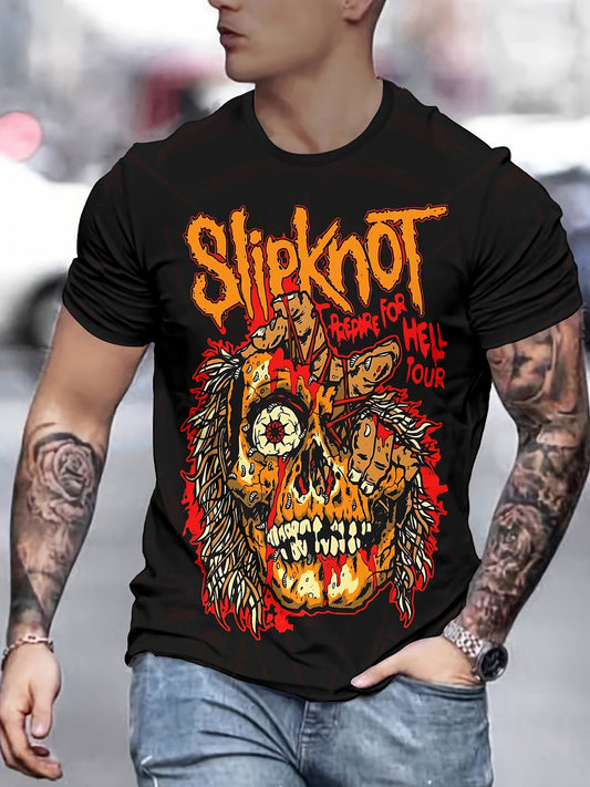 Men's 3D Printed Pattern T-shirt, Loose Fit, Polyester Material, Round Neck Design Apparel/Shirt/Graphic Shirt SNULLO https://www.cyberehub.com