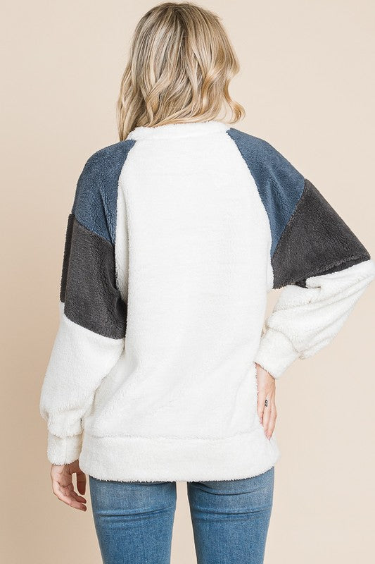 Culture Code Color Block Faux Fur Raglan Sleeve Sweatshirt Apparel/Tops Culture Code Ship from USA TikTok Tops Trendsi USPS Walmart Walmart Apparel Trendsi https://www.cyberehub.com