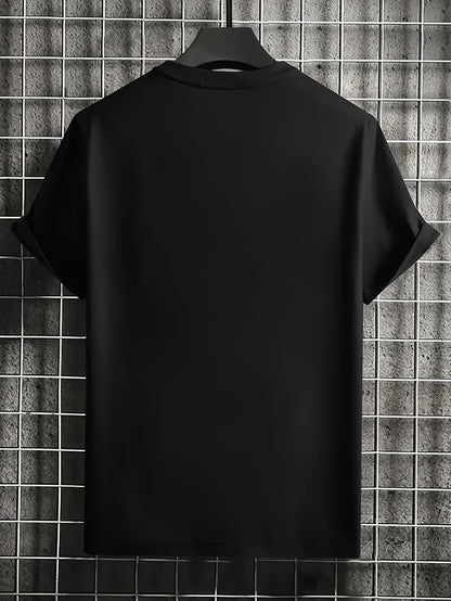 FAITH CAN MOVE MOUNDAINS Men's Round Neck Short Sleeved T-shirt With Letter Print, Casual Summer T-shirt, Suitable For Daily Wear And Vacation Destinations Apparel/Shirt/Graphic Shirt SNULLO https://www.cyberehub.com