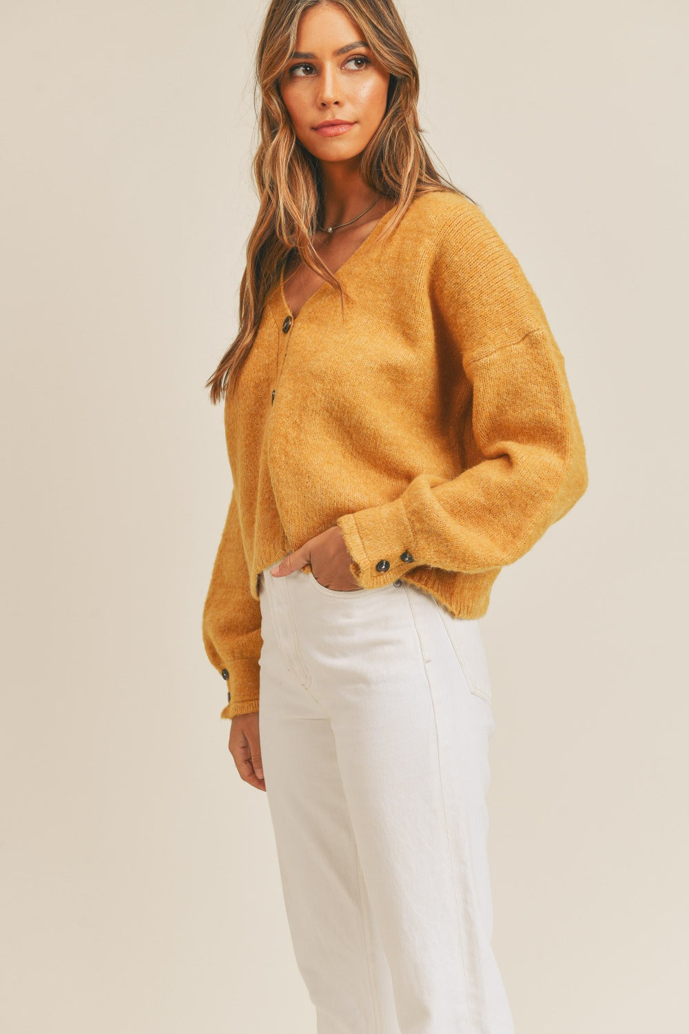 MABLE Long Sleeve Button Down Sweater Cardigan Shirt Apparel Clothing Tops MABLE Ship from USA Shirts USA Women Trendsi https://www.cyberehub.com