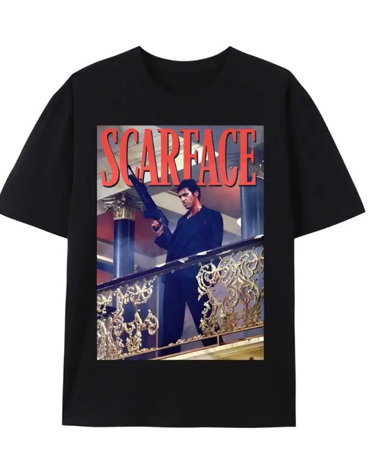 Fashionable Printed T-shirt For Men, Comfortable Short Sleeved Round Neck T-shirt Black Apparel/Shirt/Graphic Shirt SNULLO https://www.cyberehub.com