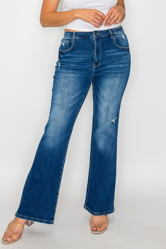bytos Full Size High Rise Bootcut Jeans with Pockets Apparel Apparel bytos Ship from USA TikTok Trendsi Trendsi https://www.cyberehub.com