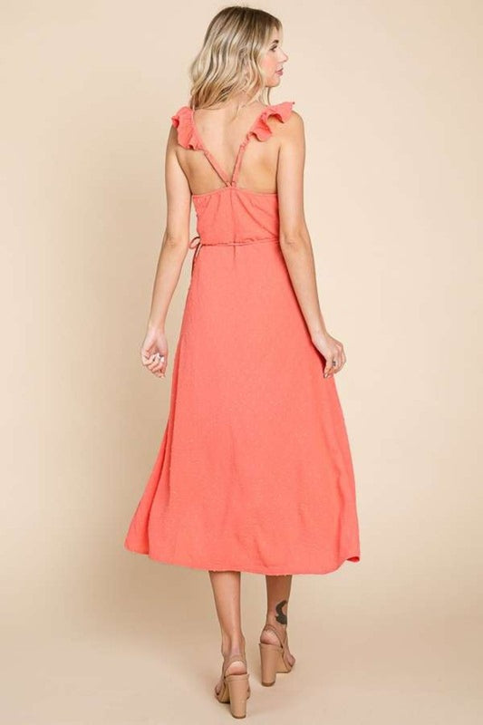 Culture Code Ruffle Detail Surplice Wrap Slip Dress Apparel/Dress Culture Code Dress Ship from USA TikTok Trendsi USPS Walmart Walmart Apparel Trendsi https://www.cyberehub.com