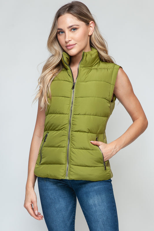 Snobbish Zip Up Turtleneck Vest with Pockets Cardamom Seed Shirt Apparel Clothing Tops price-change-job-active Ship from USA Shirts Snobbish USA Women Trendsi https://www.cyberehub.com