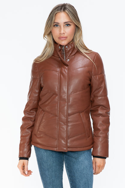 Snobbish Pocketed Zip Up Turtleneck Puffer Jacket Tops/Jackets/Sweaters Clothing Tops Ship from USA Snobbish TikTok Trendsi USPS Walmart Trendsi https://www.cyberehub.com