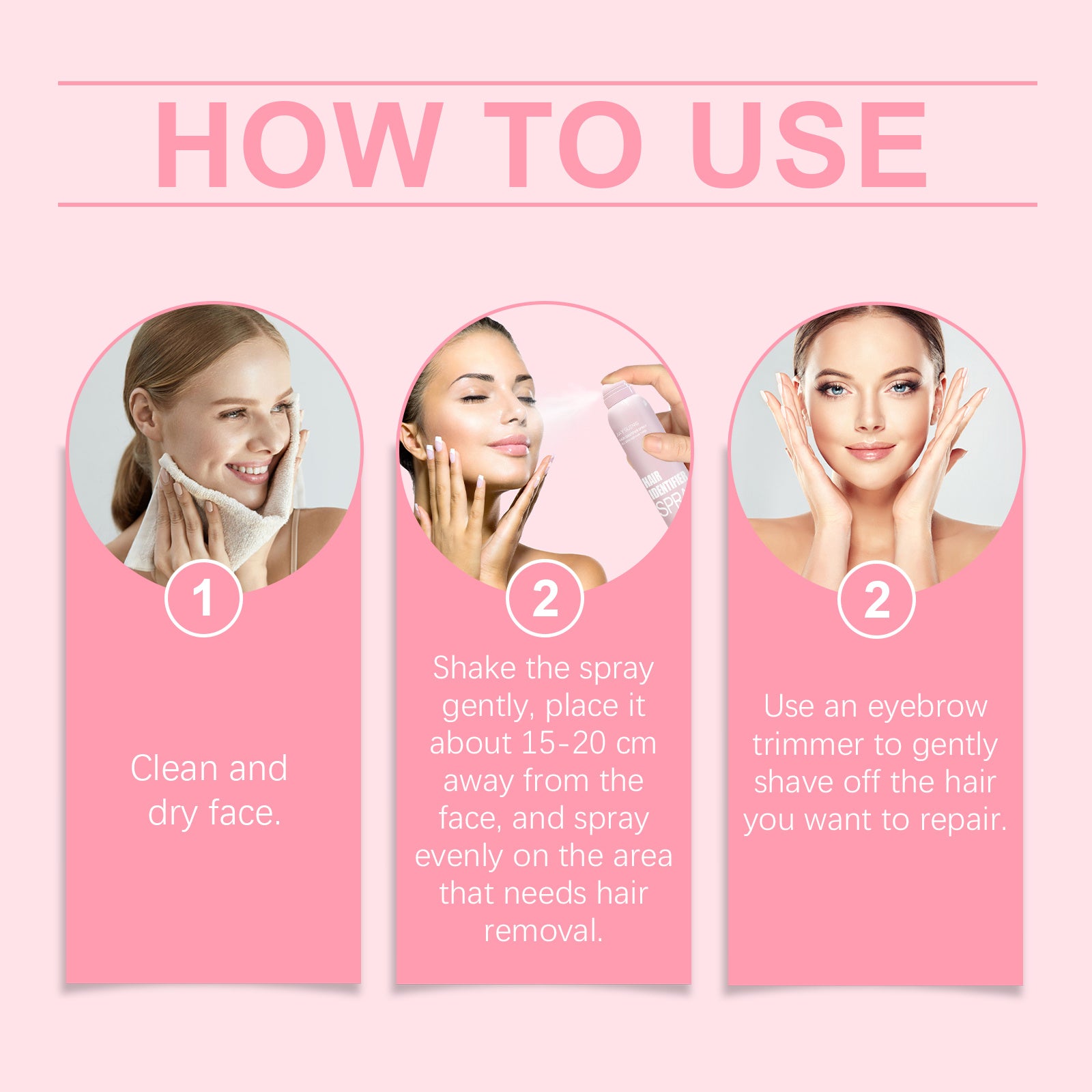 Facial Cleansing Mild Hair Removal Spray Health & Beauty Health & Beauty Under 10 UniversalMaax https://www.cyberehub.com