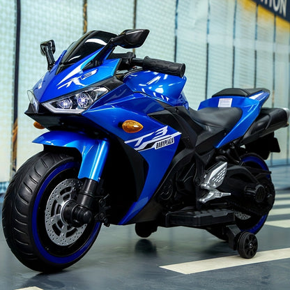 Kids Motorcycle, 12V Motorcycle for kids 3-6 years Boys and Girls 12v7ah Kids Motorcycle Ride On Toy with Training Wheels/manual throttle/ drive by hand /Lighting wheels Giga Kids Toys Giga https://www.cyberehub.com