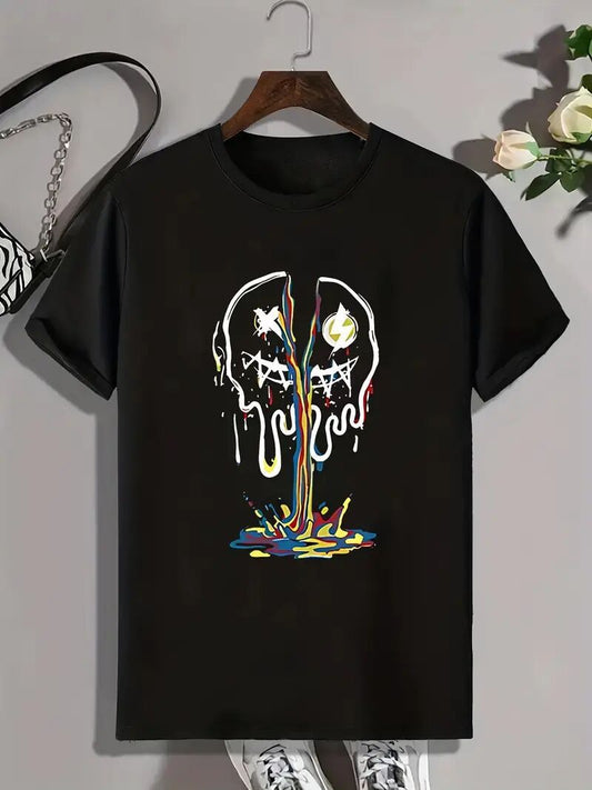 Men's Printed Short-sleeved T-shirt Apparel/Shirt/Graphic Shirt SNULLO https://www.cyberehub.com