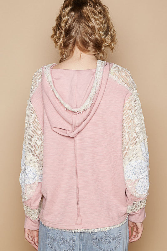POL Star Patch Lace Long Sleeve Hooded Top Apparel/Tops POL Ship from USA TikTok Tops Trendsi USPS Walmart Walmart Apparel Trendsi https://www.cyberehub.com