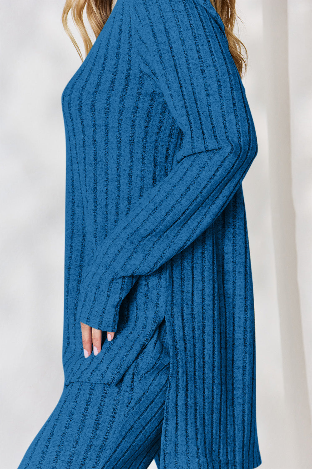 Basic Bae Full Size Ribbed High-Low Top and Wide Leg Pants Set Apparel/Tops Basic Bae Ship from USA TikTok Tops Trendsi USPS Walmart Walmart Apparel Trendsi https://www.cyberehub.com