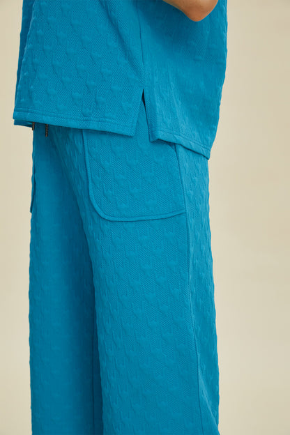 Double Take Full Size Texture Drawstring Short Sleeve Hoodie and Pocketed Pants Set Tops/Jackets/Sweaters Clothing Tops Double Take Ship from USA TikTok Trendsi USPS Walmart Trendsi https://www.cyberehub.com