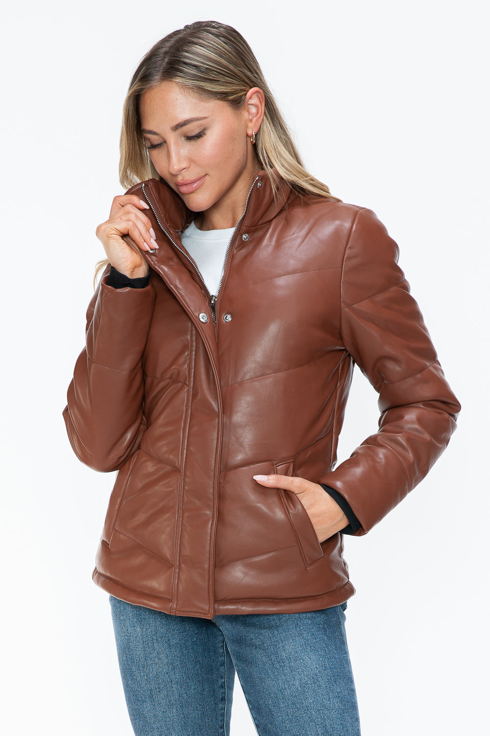 Snobbish Pocketed Zip Up Turtleneck Puffer Jacket Tops/Jackets/Sweaters Clothing Tops Ship from USA Snobbish TikTok Trendsi USPS Walmart Trendsi https://www.cyberehub.com