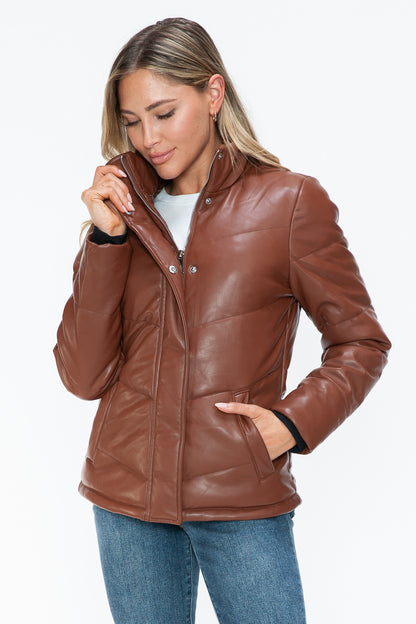 Snobbish Pocketed Zip Up Turtleneck Puffer Jacket Tops/Jackets/Sweaters Clothing Tops Ship from USA Snobbish TikTok Trendsi USPS Walmart Trendsi https://www.cyberehub.com