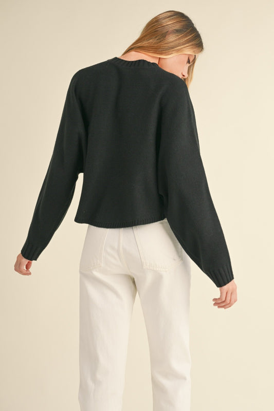 Mable Round Neck Dolman Sleeve Cropped Sweater Shirt Apparel Clothing Tops MABLE Ship from USA Shirts USA Women Trendsi https://www.cyberehub.com