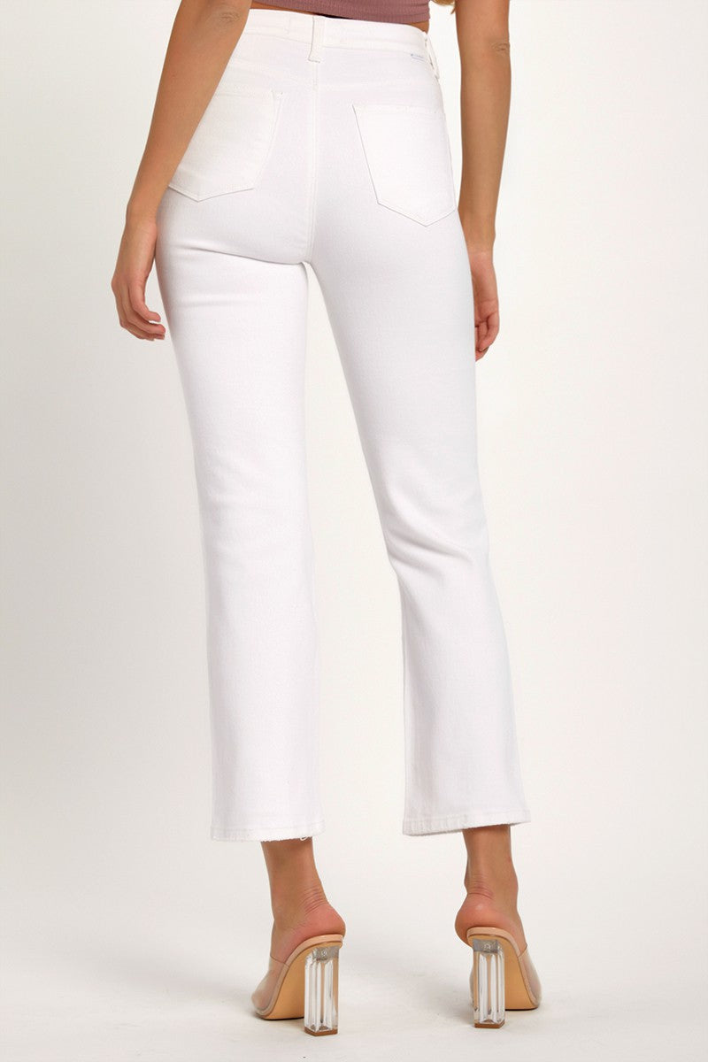 RISEN Full Size Distressed Cropped Straight Jeans Bottoms Bottoms Clothing RISEN Ship from USA Women Trendsi https://www.cyberehub.com