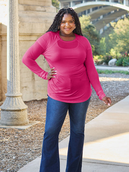 Basic Bae Full Size Round Neck Long Sleeve T-Shirt Apparel/Tops Basic Bae Ship from USA TikTok Tops Trendsi USPS Walmart Walmart Apparel Trendsi https://www.cyberehub.com