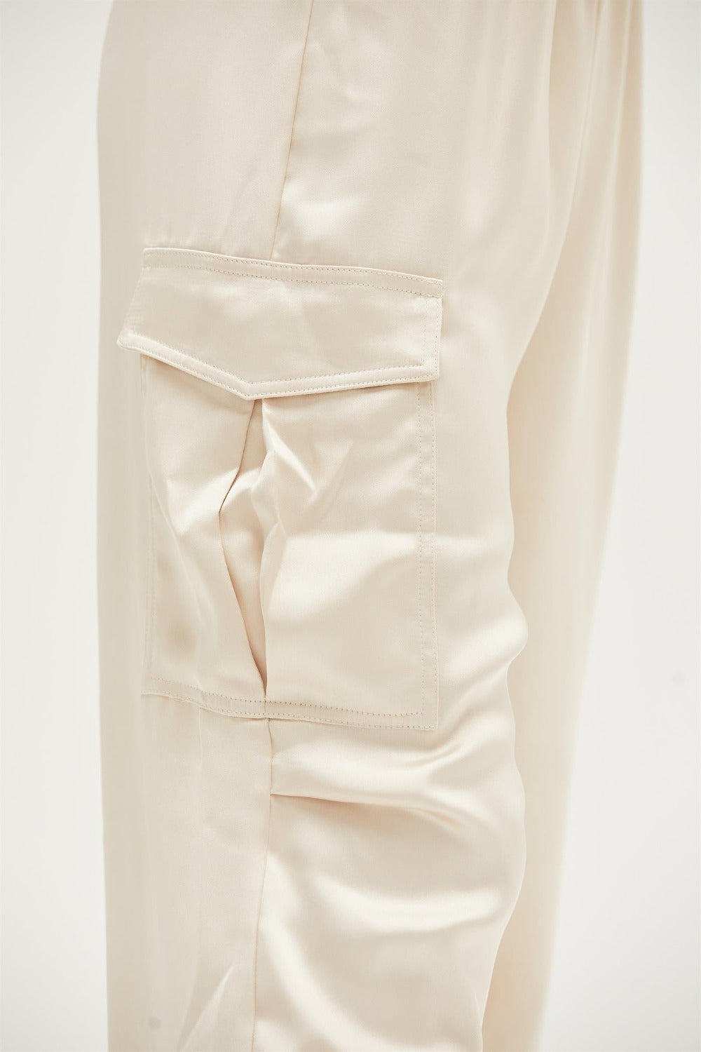 HYFVE Approach Satin Drawstring Hem Cargo Pants Bottoms Bottoms Clothing HYFVE Ship from USA Women Trendsi https://www.cyberehub.com