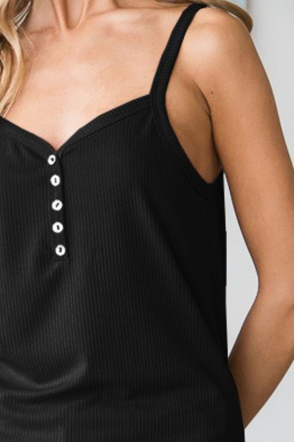 Heimish Full Size Quarter Button Ribbed Cami Apparel/Tops Heimish Ship from USA TikTok Tops Trendsi USPS Walmart Walmart Apparel Trendsi https://www.cyberehub.com