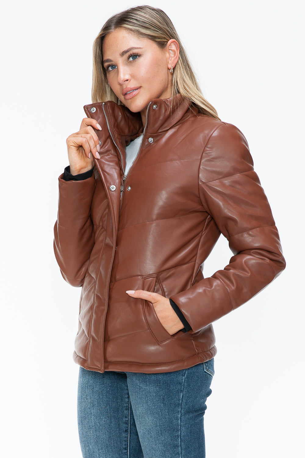 Snobbish Pocketed Zip Up Turtleneck Puffer Jacket Tops/Jackets/Sweaters Clothing Tops Ship from USA Snobbish TikTok Trendsi USPS Walmart Trendsi https://www.cyberehub.com