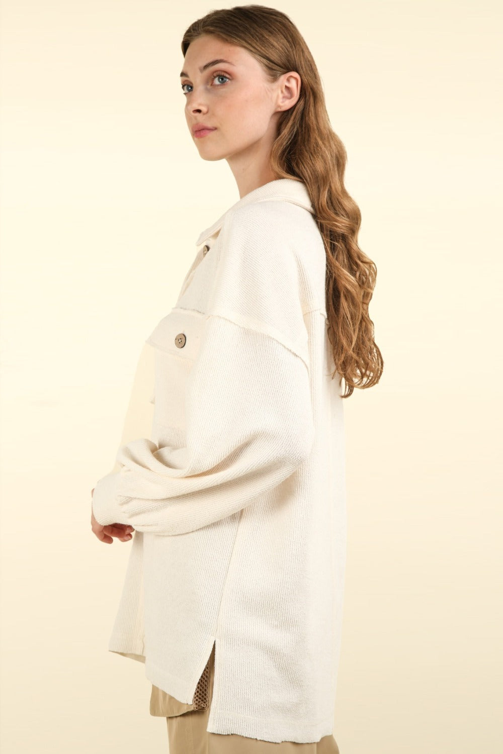 VERY J Collared Half Button Knit Top with Pockets Shirt Apparel Clothing Tops price-change-job-active Ship from USA Shirts USA VERY J Women Trendsi https://www.cyberehub.com