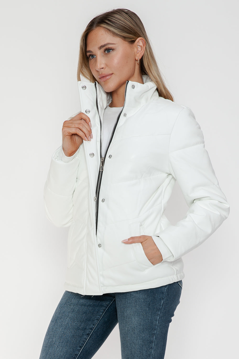 Snobbish Pocketed Zip Up Turtleneck Puffer Jacket Tops/Jackets/Sweaters Clothing Tops Ship from USA Snobbish TikTok Trendsi USPS Walmart Trendsi https://www.cyberehub.com