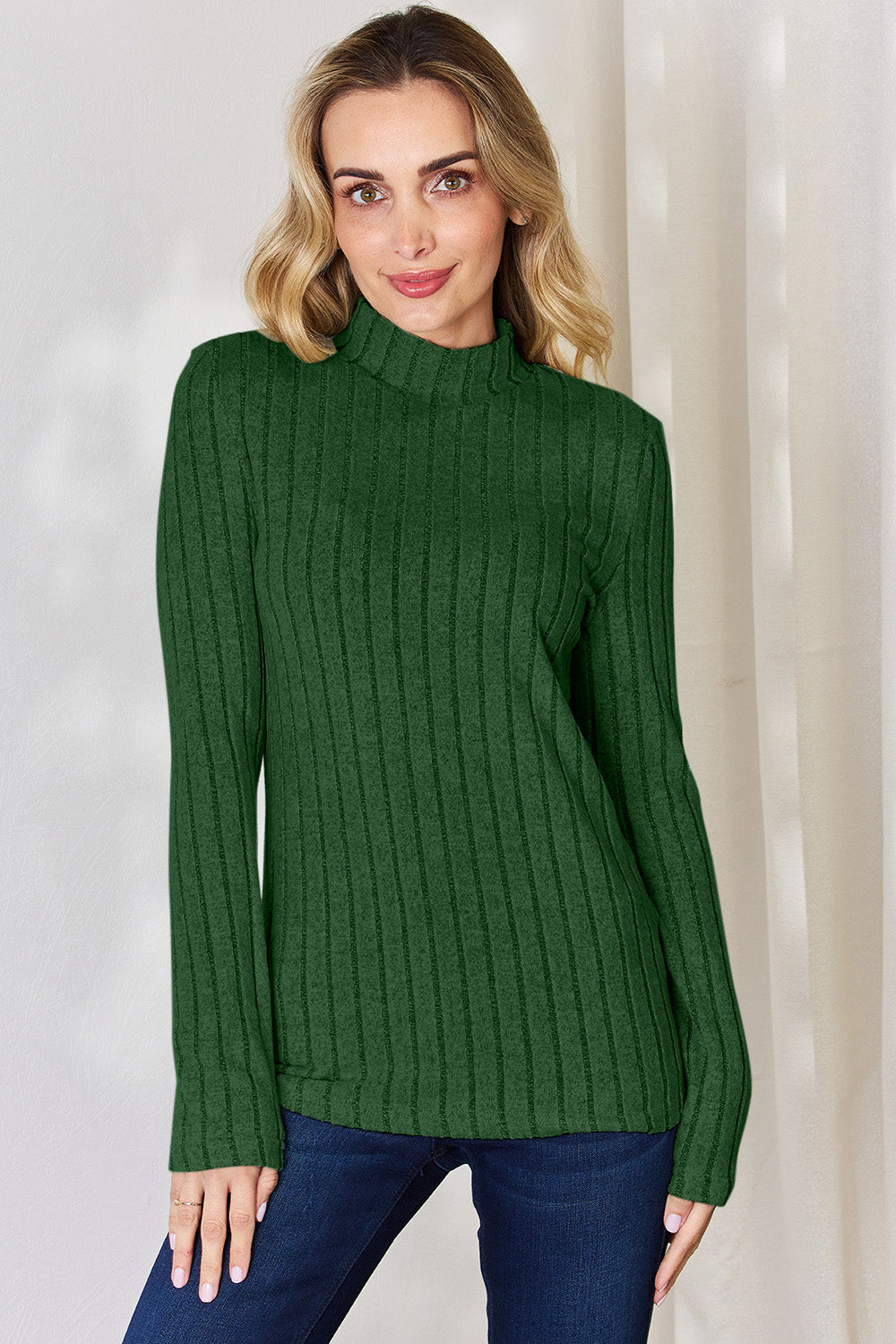 Basic Bae Full Size Ribbed Mock Neck Long Sleeve T-Shirt Apparel/Tops Basic Bae Ship from USA TikTok Tops Trendsi USPS Walmart Walmart Apparel Trendsi https://www.cyberehub.com