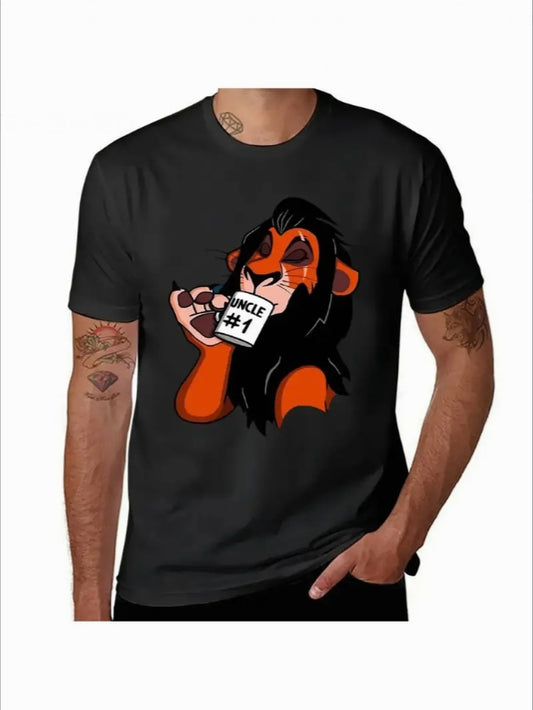 Uncle 1 Scar T-Shirt Summer Tops Boys Whites Plus Sizes Summer Clothes Men Clothing Apparel/Shirt/Graphic Shirt SNULLO https://www.cyberehub.com