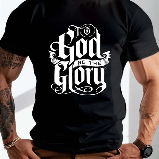 Extra Large Men's Letter Pattern Printed T-shirt - Soft Round Neck, Comfortable Fit, Slightly Elastic Knitted Fabric, Casual Summer T-shirt Apparel/Shirt/Graphic Shirt SNULLO https://www.cyberehub.com