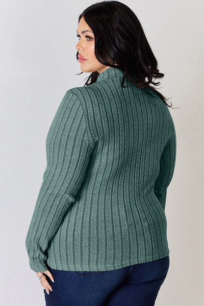 Basic Bae Full Size Ribbed Mock Neck Long Sleeve T-Shirt Apparel/Tops Basic Bae Ship from USA TikTok Tops Trendsi USPS Walmart Walmart Apparel Trendsi https://www.cyberehub.com