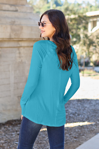 Basic Bae Full Size Round Neck Long Sleeve T-Shirt Apparel/Tops Basic Bae Ship from USA TikTok Tops Trendsi USPS Walmart Walmart Apparel Trendsi https://www.cyberehub.com