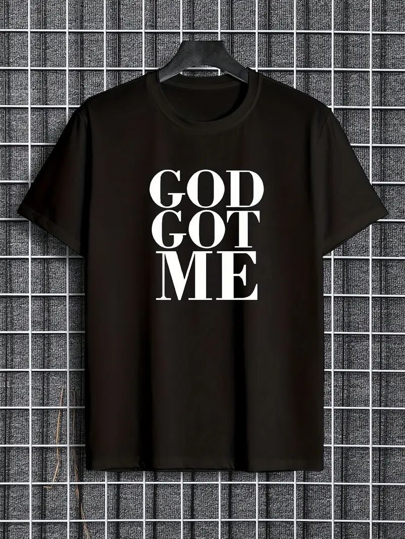 Men's Printed Short-sleeved T-shirt Black Apparel/Shirt/Graphic Shirt SNULLO https://www.cyberehub.com