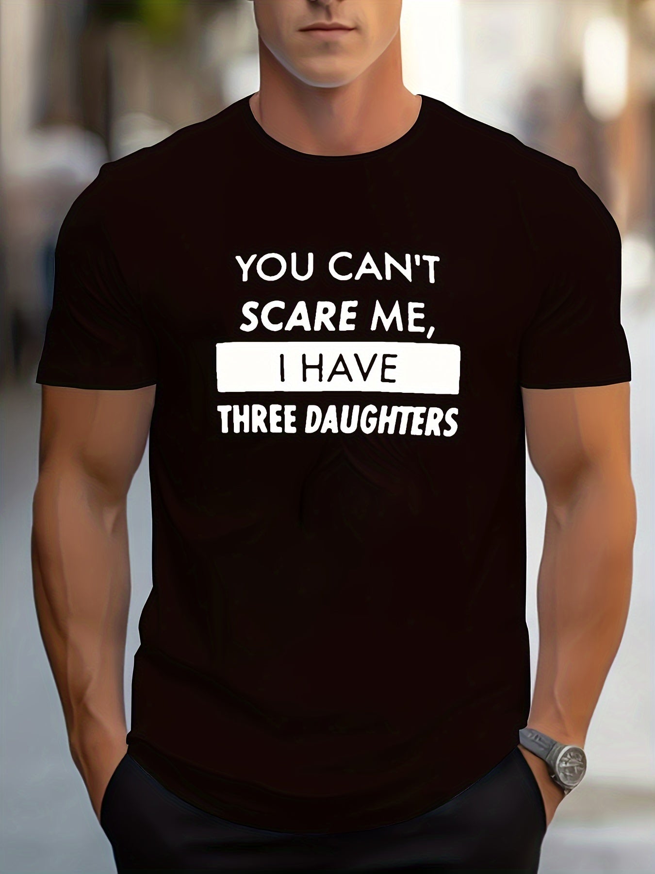 Men's Novel Letter Printed T-shirt, Polyester Blend, Casual Round Neck T-shirt, Machine Washed, Comfortable Regular Fit Apparel/Shirt/Graphic Shirt SNULLO https://www.cyberehub.com
