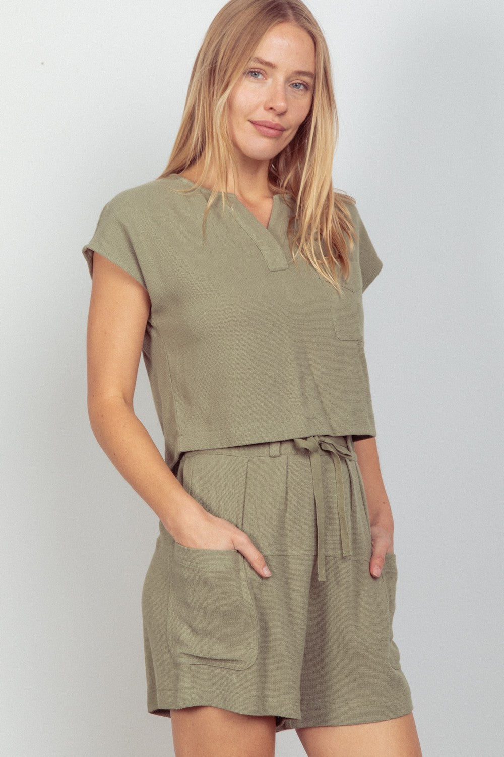 VERY J Woven Cropped Top & Waist Tie Shorts Set Apparel/Tops Memorial Day Sale Ship from USA TikTok Tops Trendsi USPS VERY J Walmart Walmart Apparel Trendsi https://www.cyberehub.com