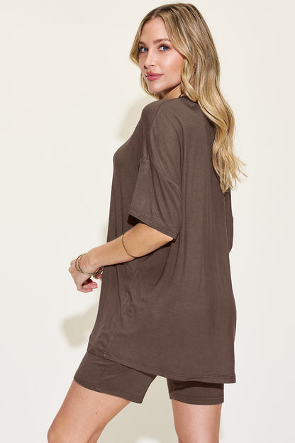 Basic Bae Full Size V-Neck Drop Shoulder T-Shirt and Shorts Set Apparel/Tops Basic Bae Ship from USA TikTok Tops Trendsi USPS Walmart Walmart Apparel Trendsi https://www.cyberehub.com