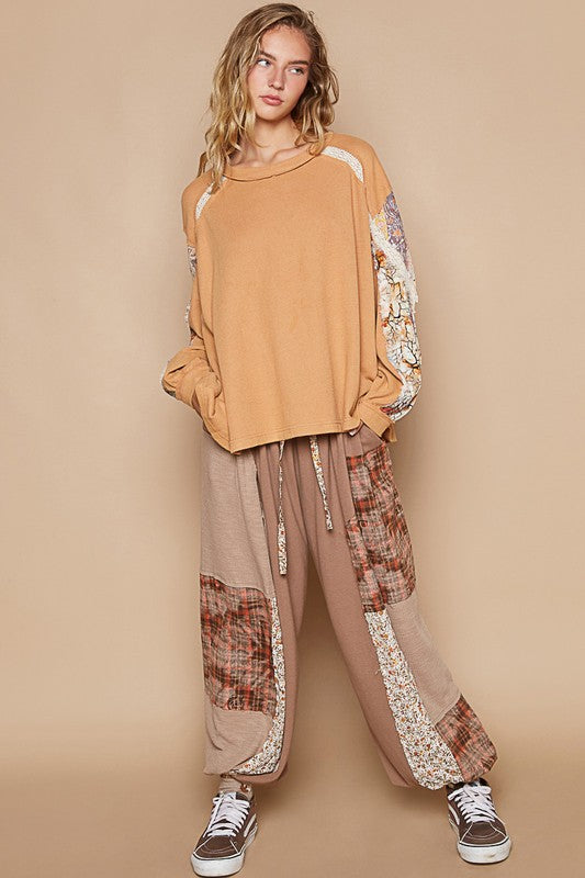 POL Waffle-Knit Lace Detail Round Neck Top Apparel/Tops POL Ship from USA TikTok Tops Trendsi USPS Walmart Walmart Apparel Trendsi https://www.cyberehub.com