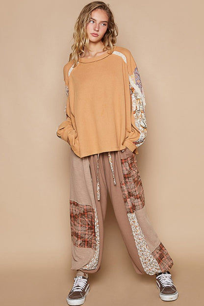 POL Waffle-Knit Lace Detail Round Neck Top Apparel/Tops POL Ship from USA TikTok Tops Trendsi USPS Walmart Walmart Apparel Trendsi https://www.cyberehub.com