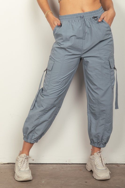 VERY J Elastic Waist Woven Cargo Pants Denim Bottoms Bottoms Clothing Pants Ship from USA VERY J Women Trendsi https://www.cyberehub.com