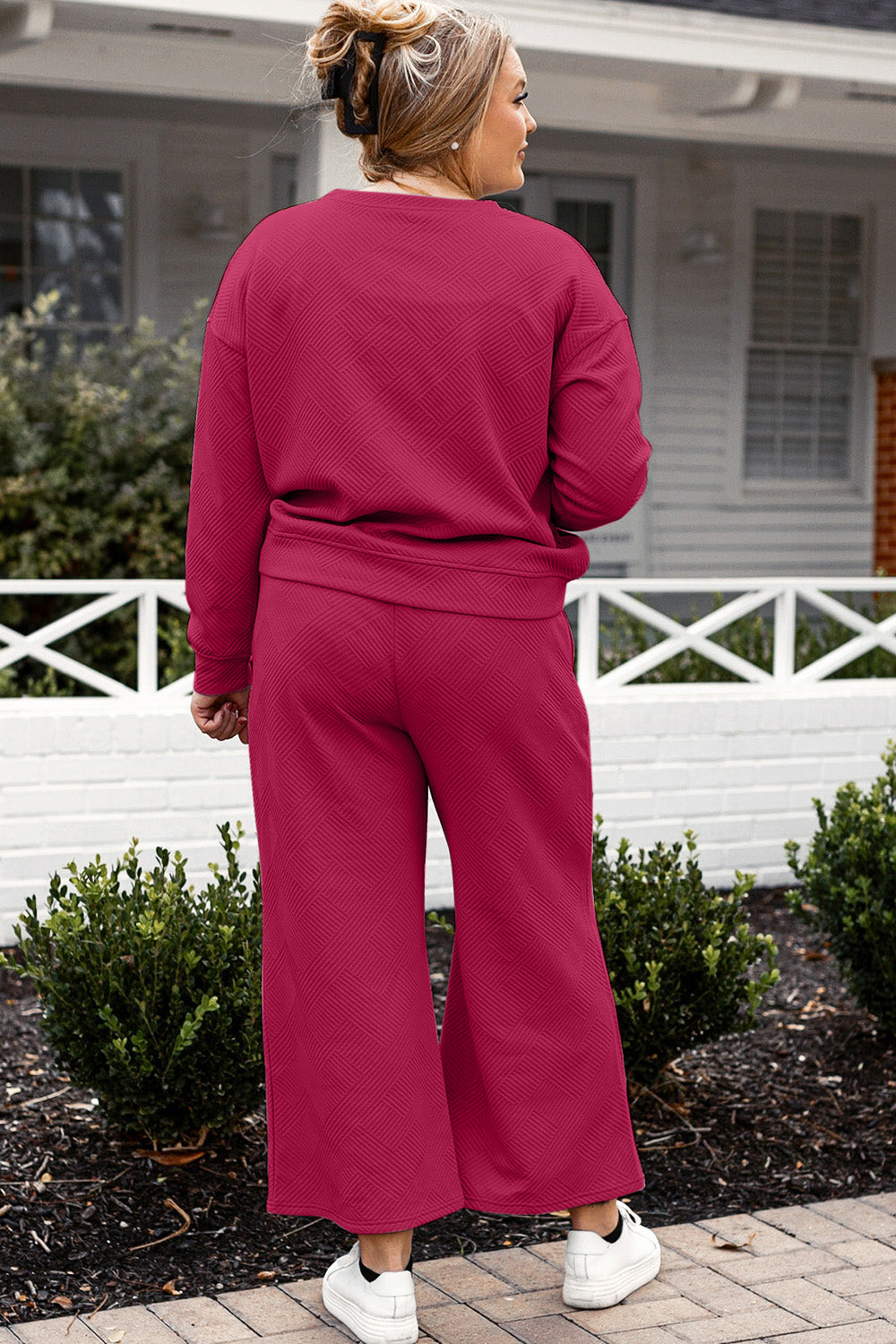 Double Take Full Size Textured Long Sleeve Top and Drawstring Pants Set Apparel/Tops Double Take Ship from USA TikTok Tops Trendsi USPS Walmart Walmart Apparel Trendsi https://www.cyberehub.com