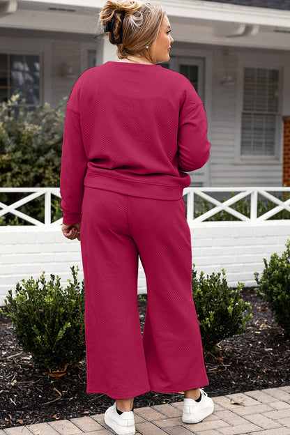 Double Take Full Size Textured Long Sleeve Top and Drawstring Pants Set Apparel/Tops Double Take Ship from USA TikTok Tops Trendsi USPS Walmart Walmart Apparel Trendsi https://www.cyberehub.com