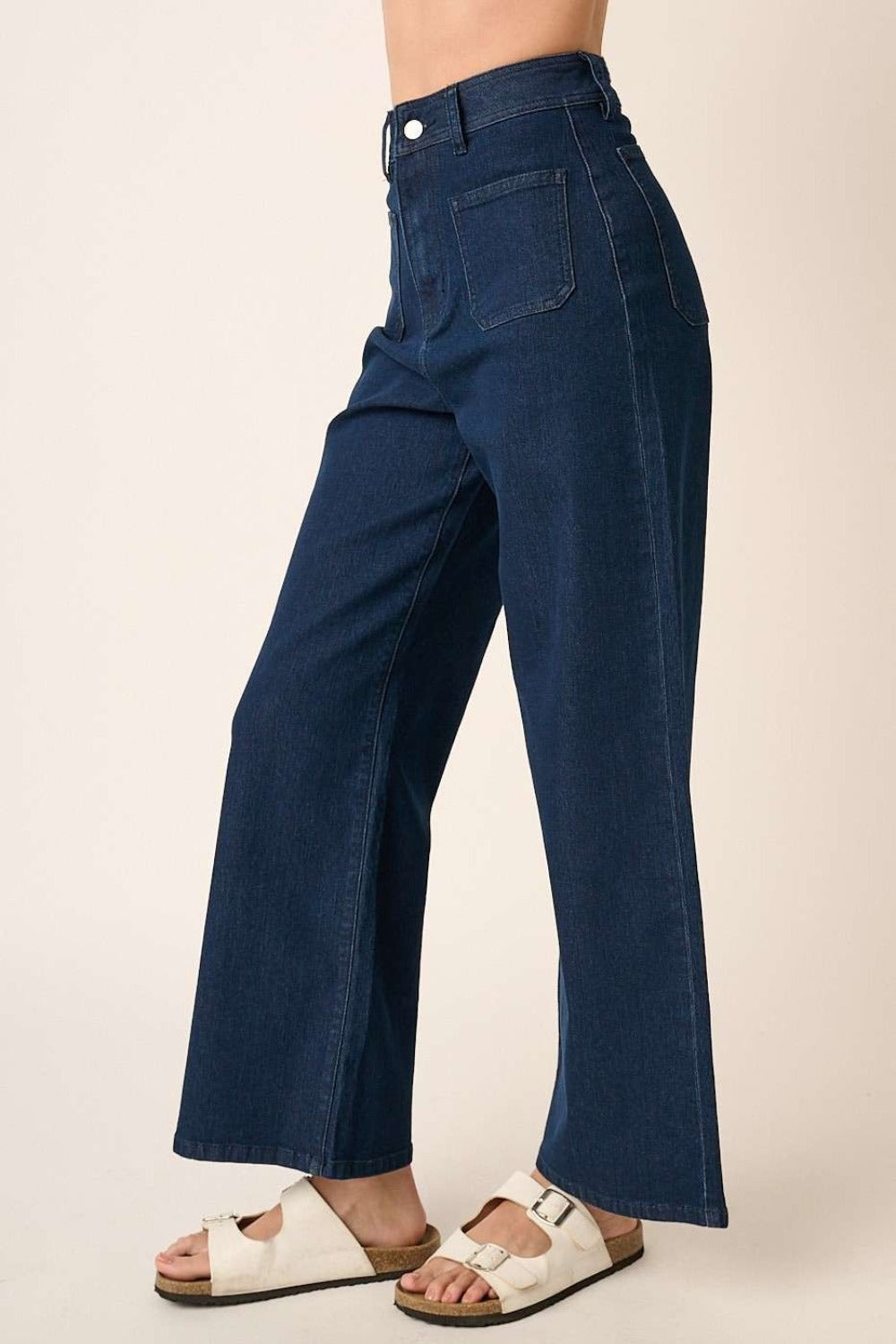 Mittoshop High Waist Wide Leg Jeans Bottoms Bottoms Clothing Mittoshop Ship from USA Women Trendsi https://www.cyberehub.com