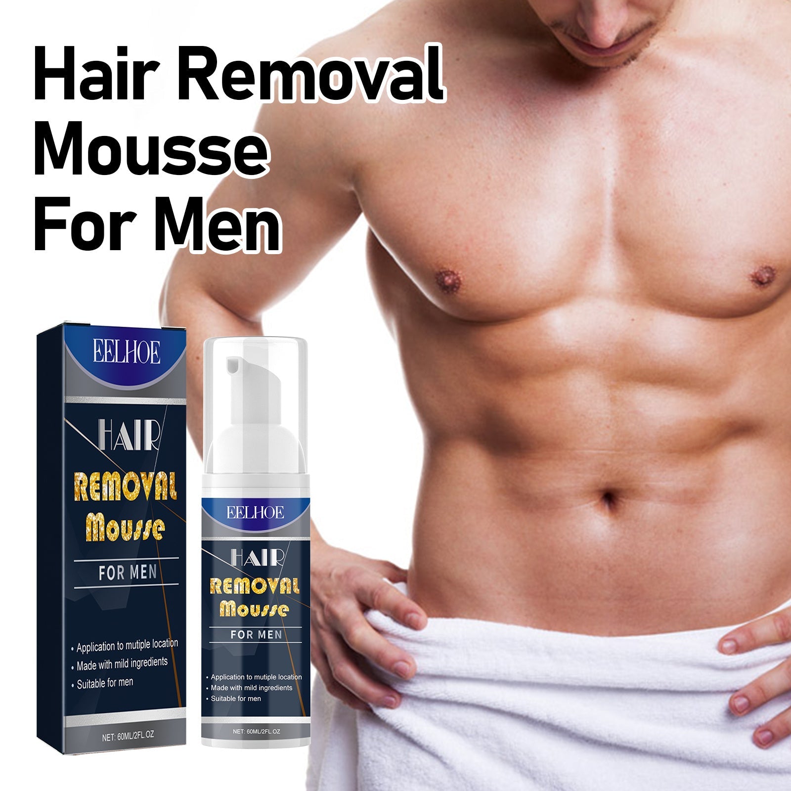 Body Hair Chest Thighs Underarms Gentle Non-irritating Clean Hair Removal Mousse Health & Beauty Health & Beauty Under 10 UniversalMaax https://www.cyberehub.com